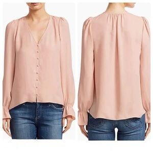 Joie NWT Bolona Pink Sky Button-Down Blouse, size small